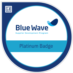 Blue Wave Supplier Development Program Platinum Badge